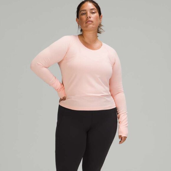 Lululemon Swiftly Tech Long Sleeve 2.0 *Race Length pink mist size 6 - Picture 4 of 5